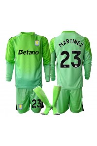 Aston Villa Emiliano Martinez #23 Doelman Babytruitje Uit tenue Kind 2025-26 Lange Mouw (+ Korte broeken)